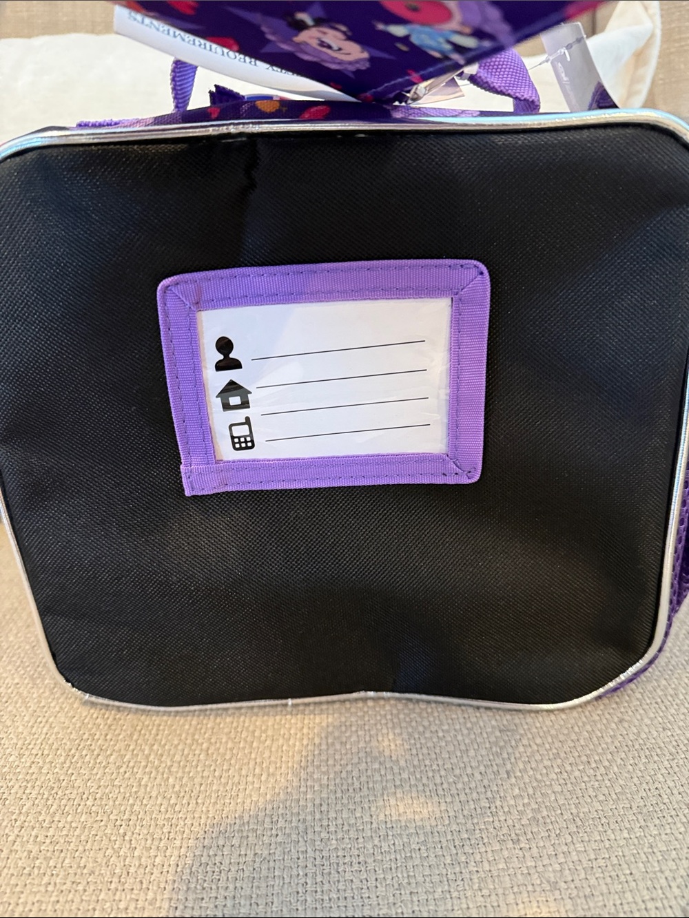 NWT Purple K Pop Demon Hunters Kids Lunch Box with Snack Pouch - Picture 8 of 10